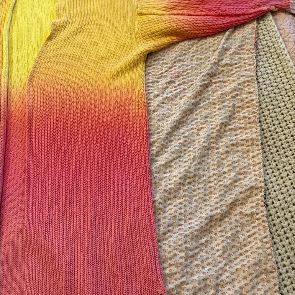 Free People Mai Tai Long Ombre Cardigan - Picture 4 of 12